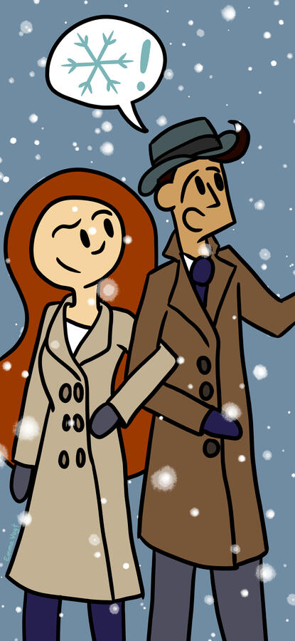 Snow - hand-drawn digital art using Clip Studio Paint