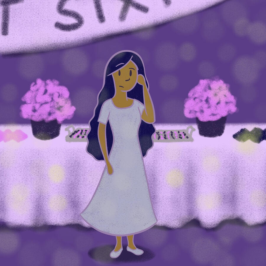 Sweet Sixteen - Hand-drawn digital art